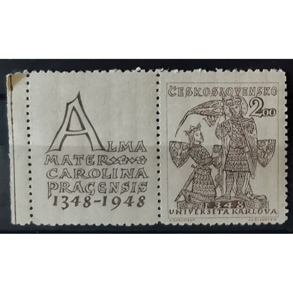Briefmarke mit Ziefeldern Tschechoslowakie, 2 Kčs, Mi.536, MH* 