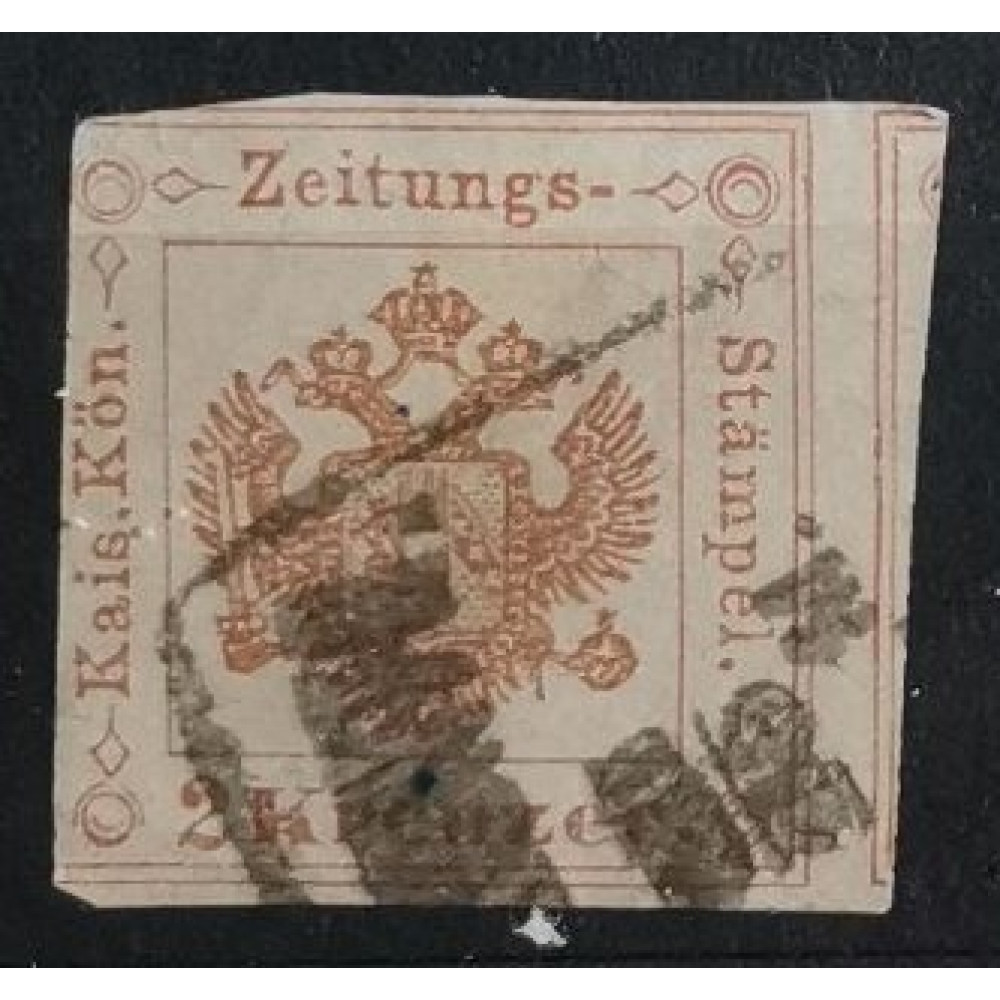 Selo Áustria, 2 Kr, Z2, Usado/# 