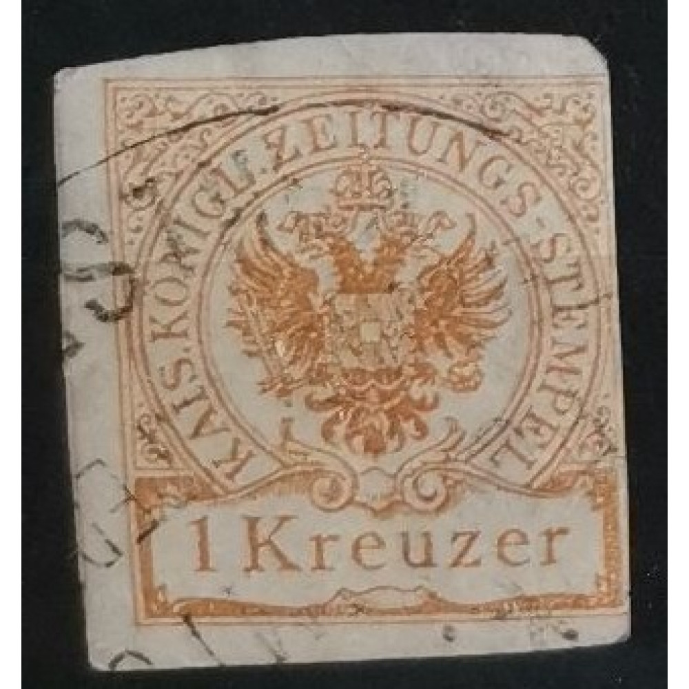 Sello Austria, 1 Kr, Z7, Usado/# 