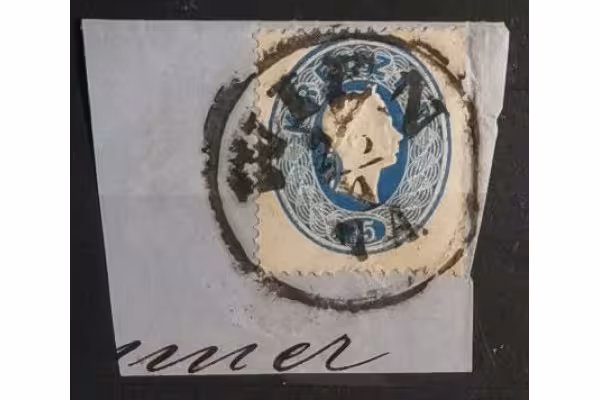 Známka Rakousko, 15Kr, Mi.22# 