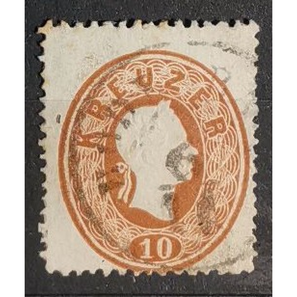 Selo Áustria, 10Kr, Mi.21, Usado/# 