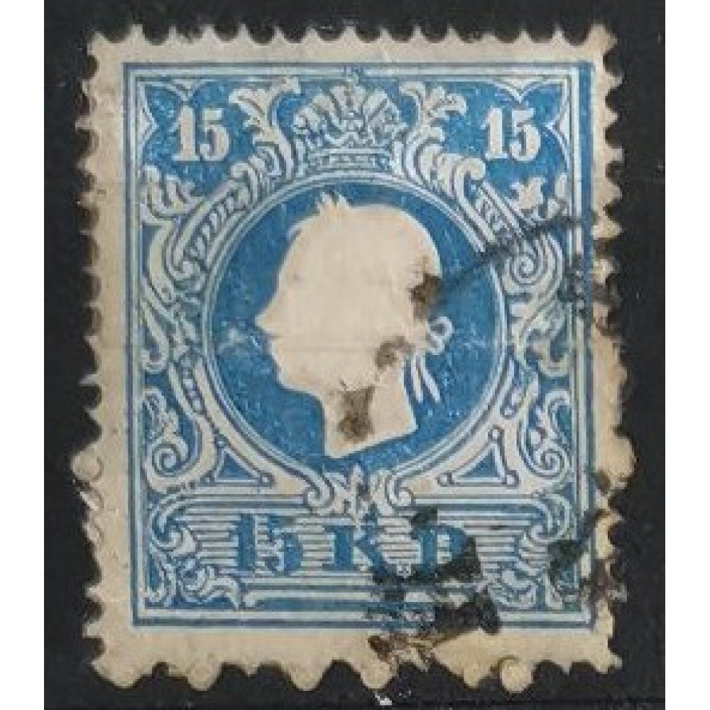 Selo Áustria, 15Kr, Mi.15II, Usado/# 