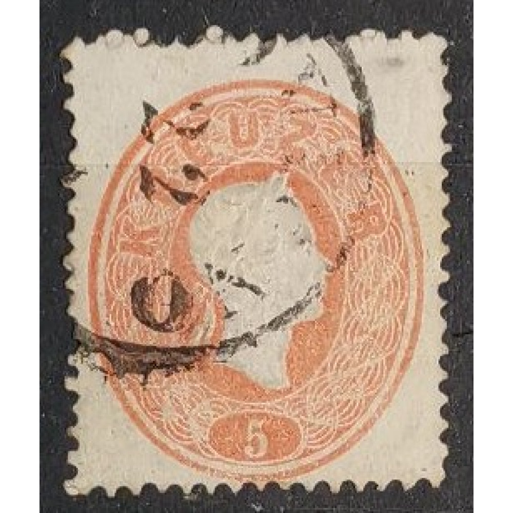 Selo Áustria, 5Kr, Mi.20, Usado/# 