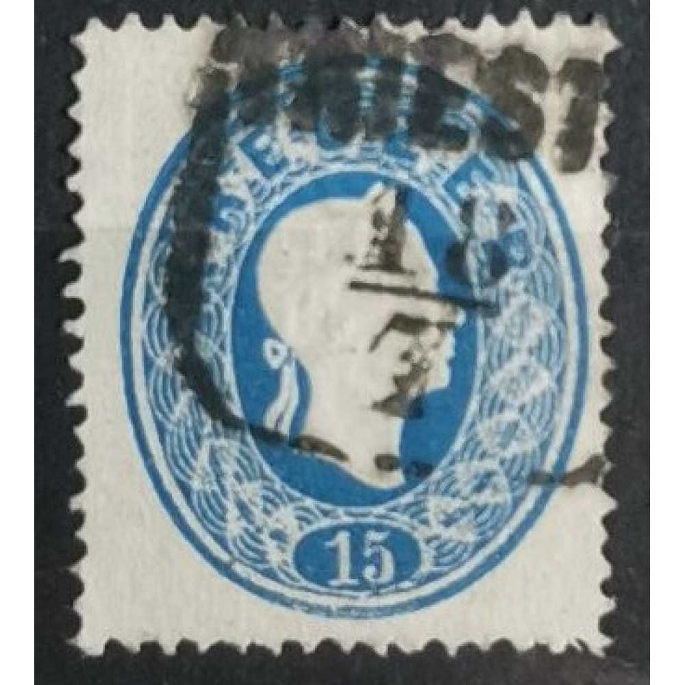 Selo Áustria, 15Kr, Mi.22, Usado/# 