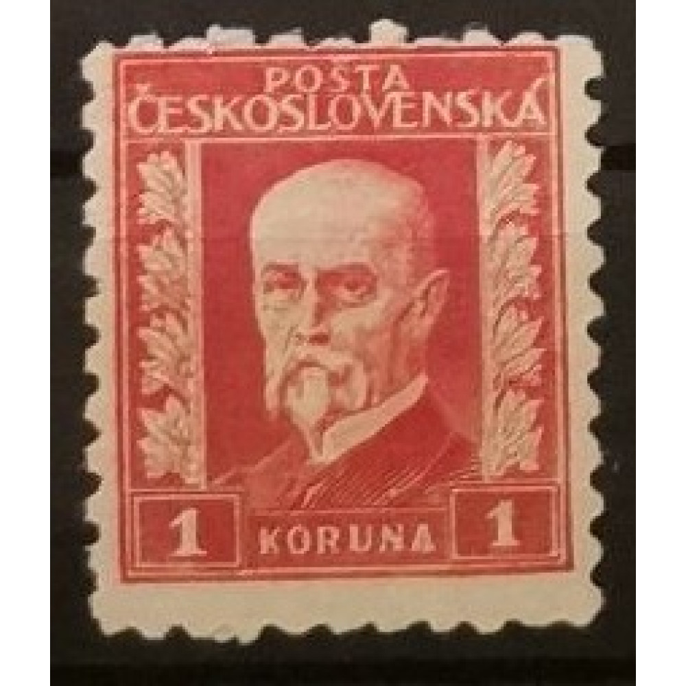 Sello Checoslovaquia, 1 Kč, Mi.242, MH* 