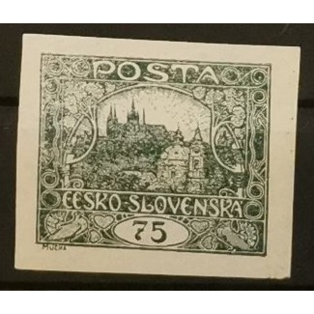 Sello Checoslovaquia, 75h, Mi.31, MNH** 