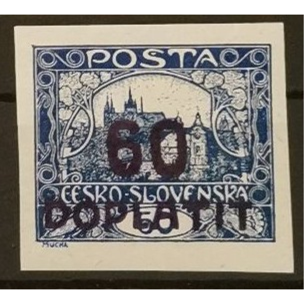Stamp Czechoslovakia, 60/50h, Mi.38, MNH** 