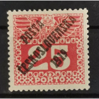 Sello Checoslovaquia PČ 1919, 25h, Mi.78, MNH** 