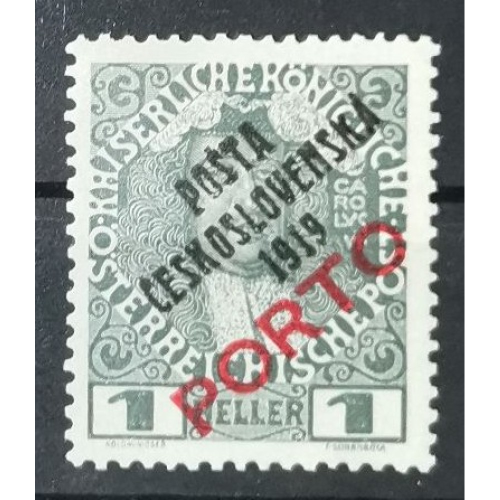 Briefmarke Tschechoslowakie PČ 1919, 1h, Mi.92, MNH** 