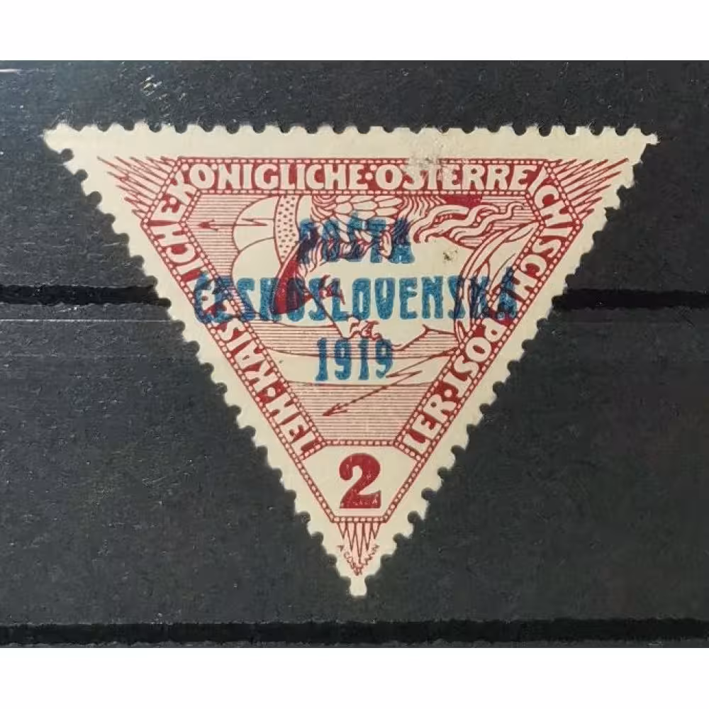 Briefmarke Tschechoslowakie PČ 1919, 2h, Mi.67, MH* 