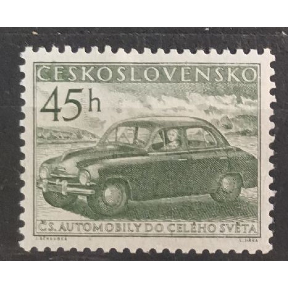 Sello Checoslovaquia, 45 h, Mi.899, MH* 