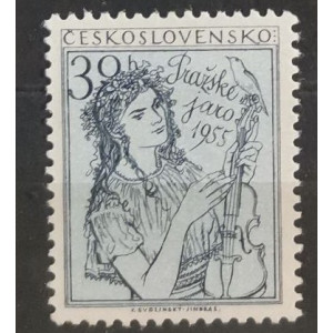 Pražské jaro 1955 - postava s houslemi