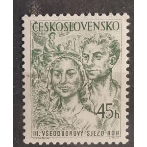 3. všeodborový sjezd v Praze - zemědělci