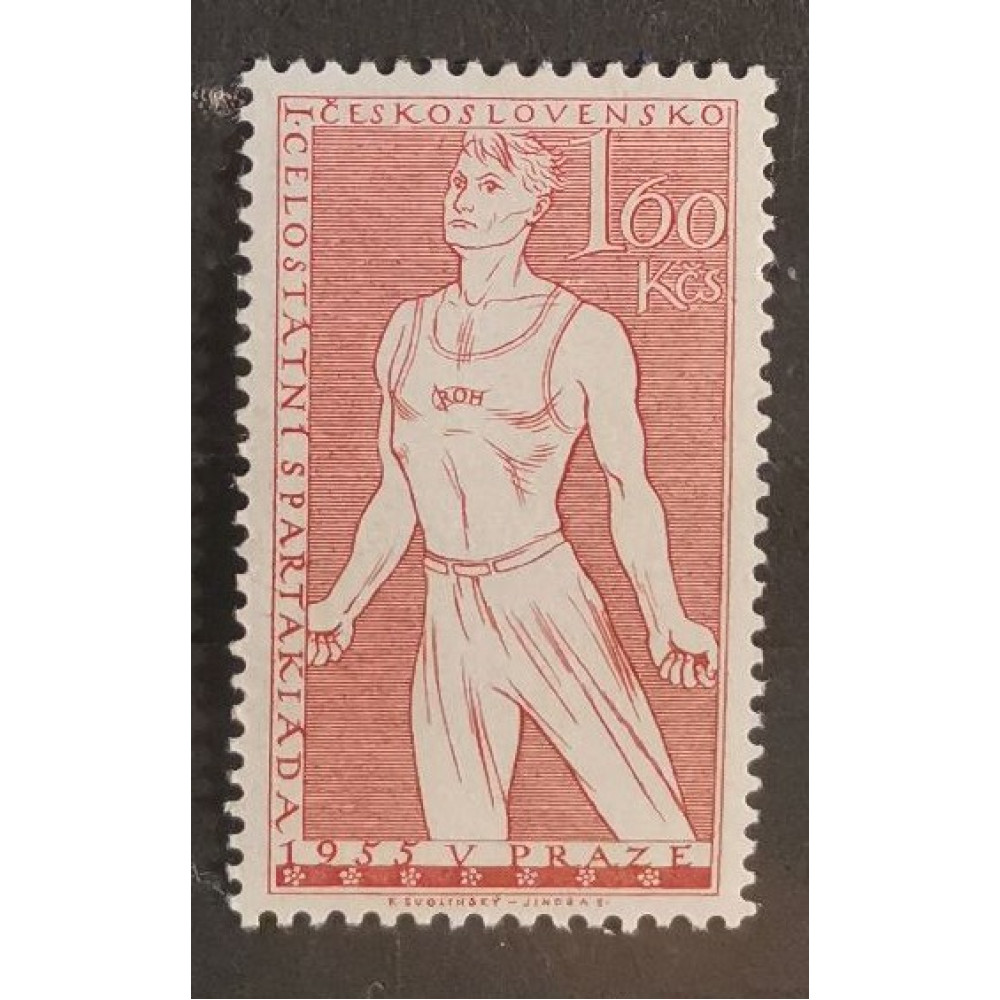 Sello Checoslovaquia, 1,60 Kčs, Mi.919, MH* 