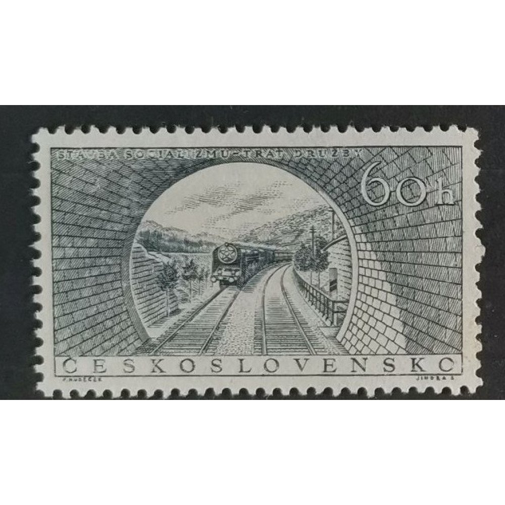 Briefmarke Tschechoslowakie, 60 h, Mi.947, MH* 