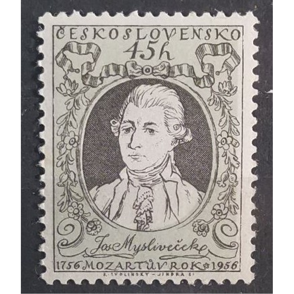 Sello Checoslovaquia, 45h, Mi.969, MNH** 