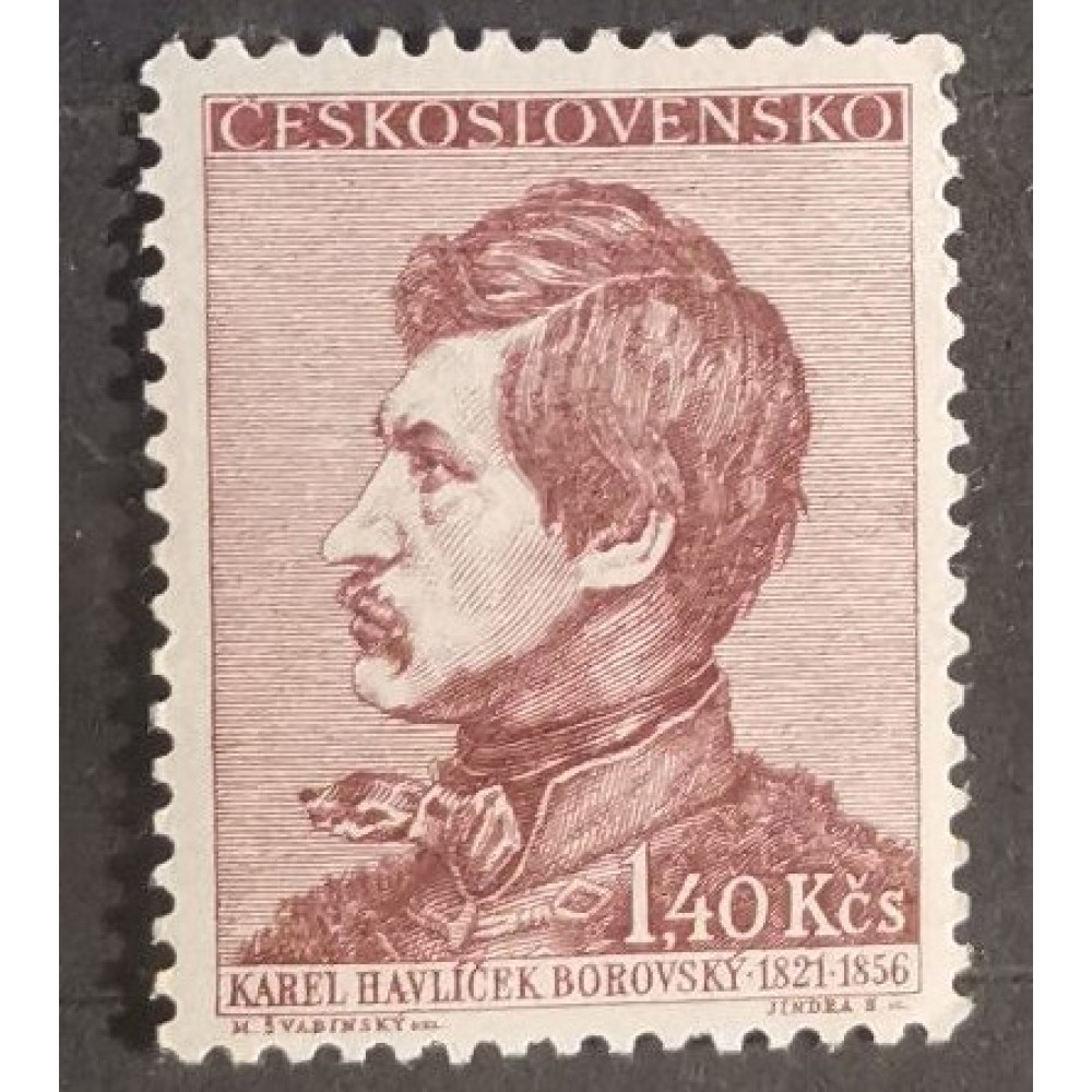 Sello Checoslovaquia, 1,40Kčs, Mi.978, MH* 