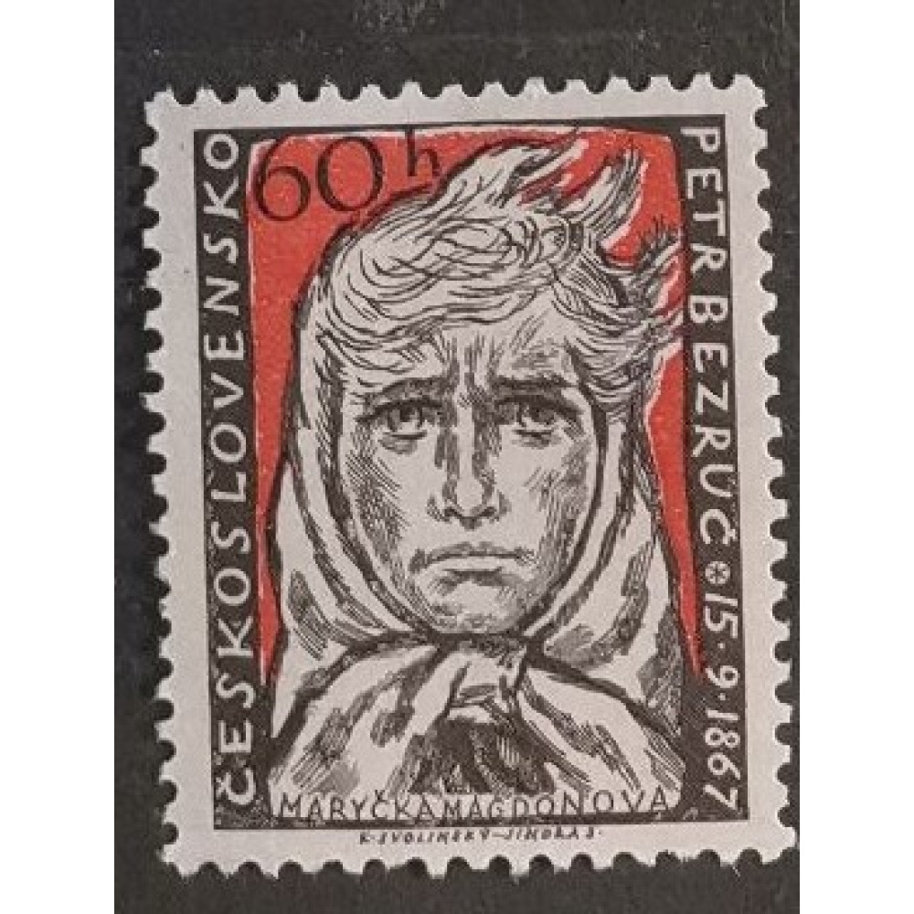 Briefmarke Tschechoslowakie, 60h, Mi.1040, MH* 
