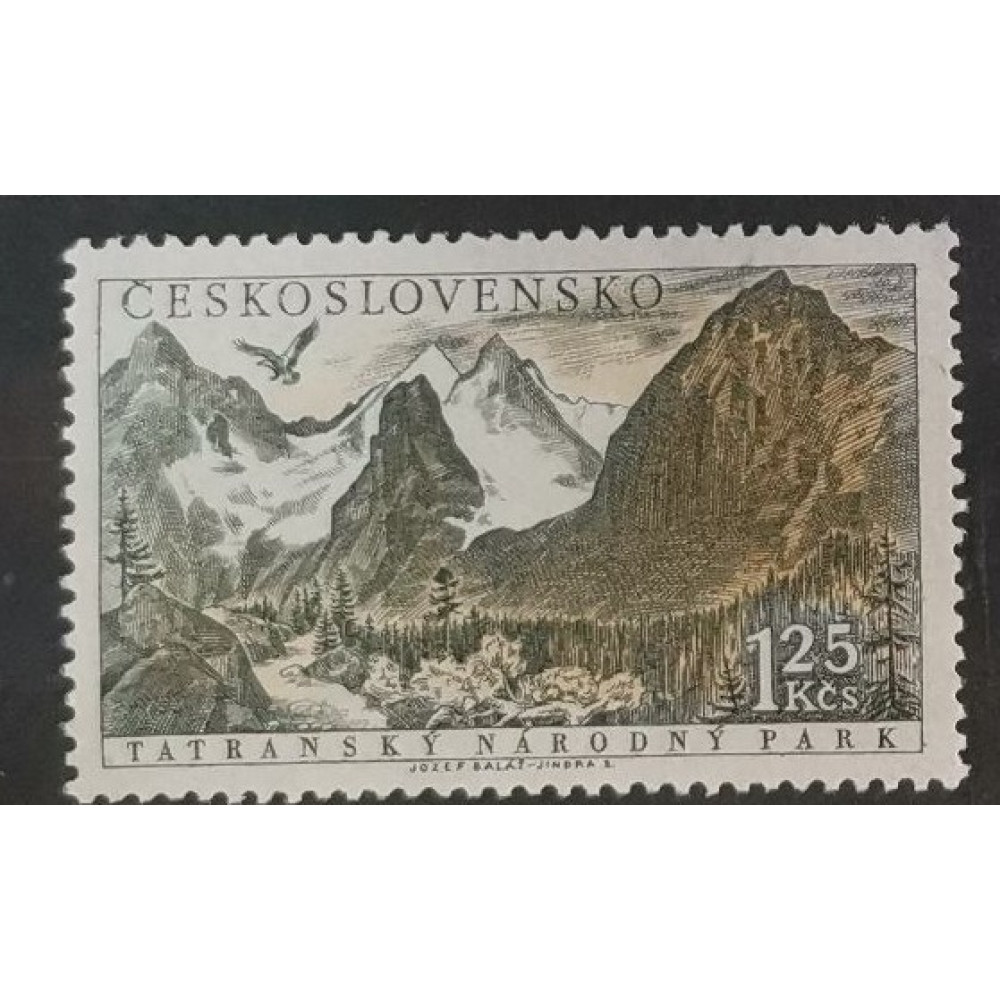 Sello Checoslovaquia, 1,25Kčs, Mi.1039, MH* 