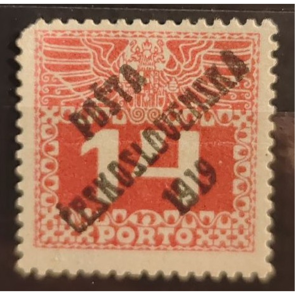 Briefmarke Tschechoslowakie PČ 1919, 14h, Mi.77, MH* 