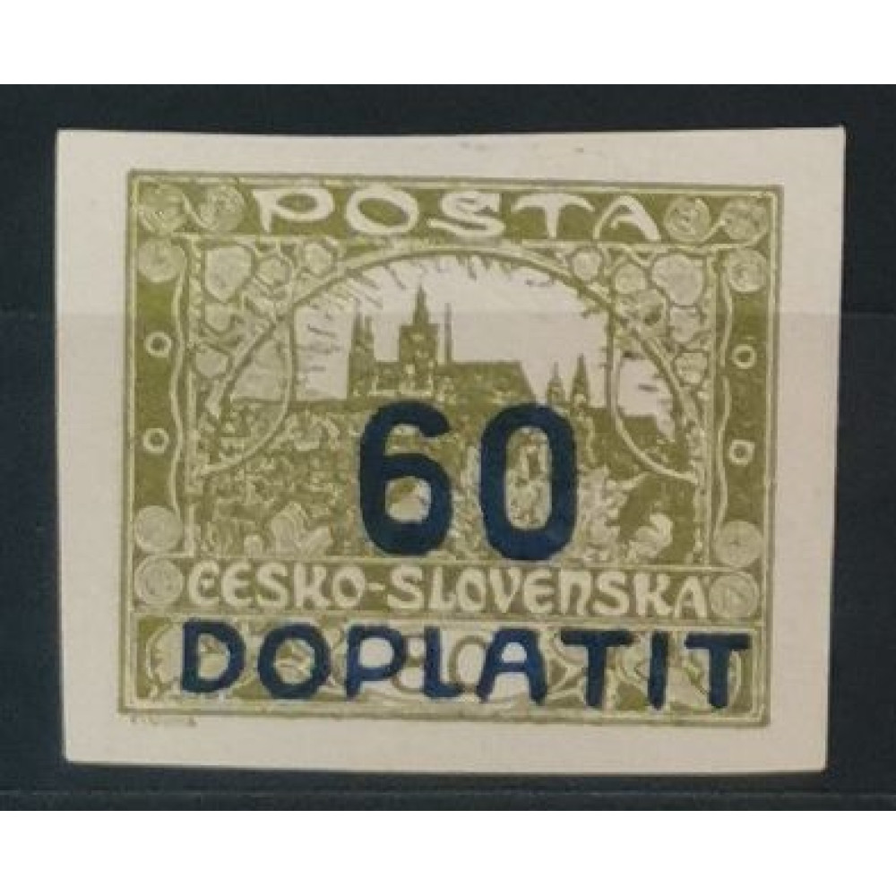 Briefmarke Tschechoslowakie, 60/80h, Mi.17, MNH** 