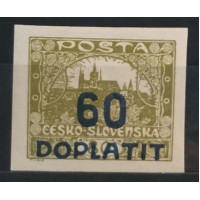Stamp Czechoslovakia, 60/80h, Mi.17, MH* 