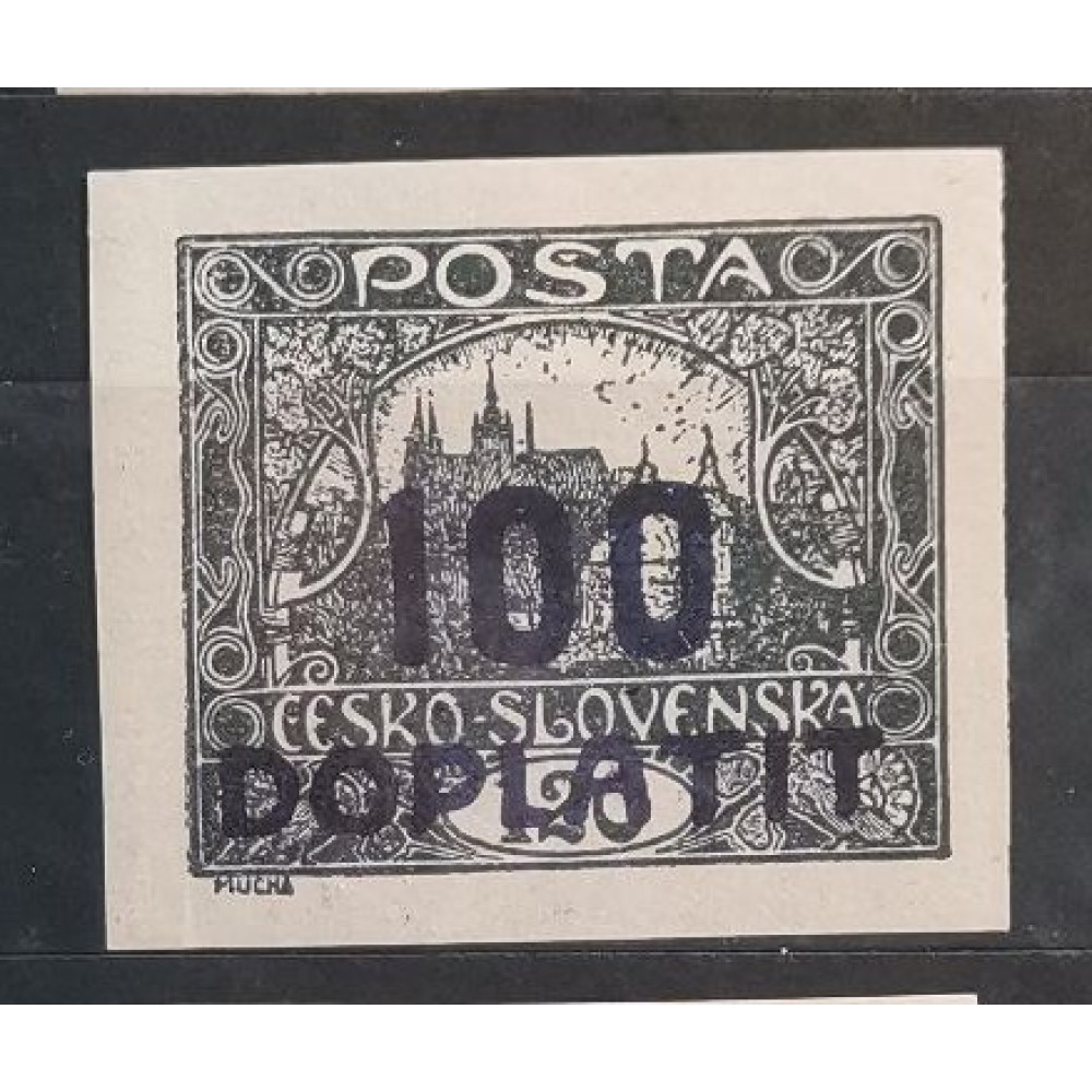 Sello Checoslovaquia, 100/120h, Mi.24, MNH** 