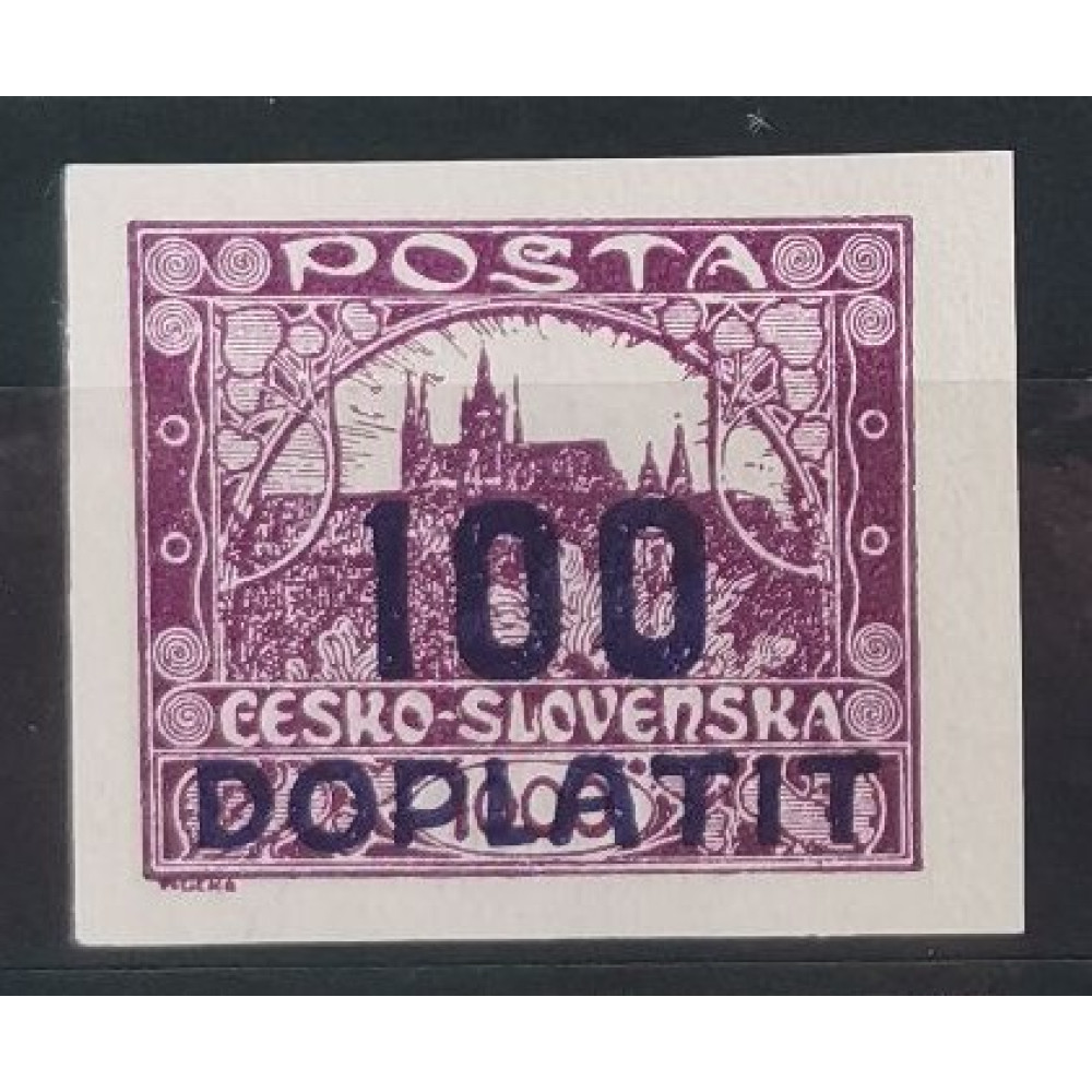 Sello Checoslovaquia, 100/1000h, Mi.40, MNH** 