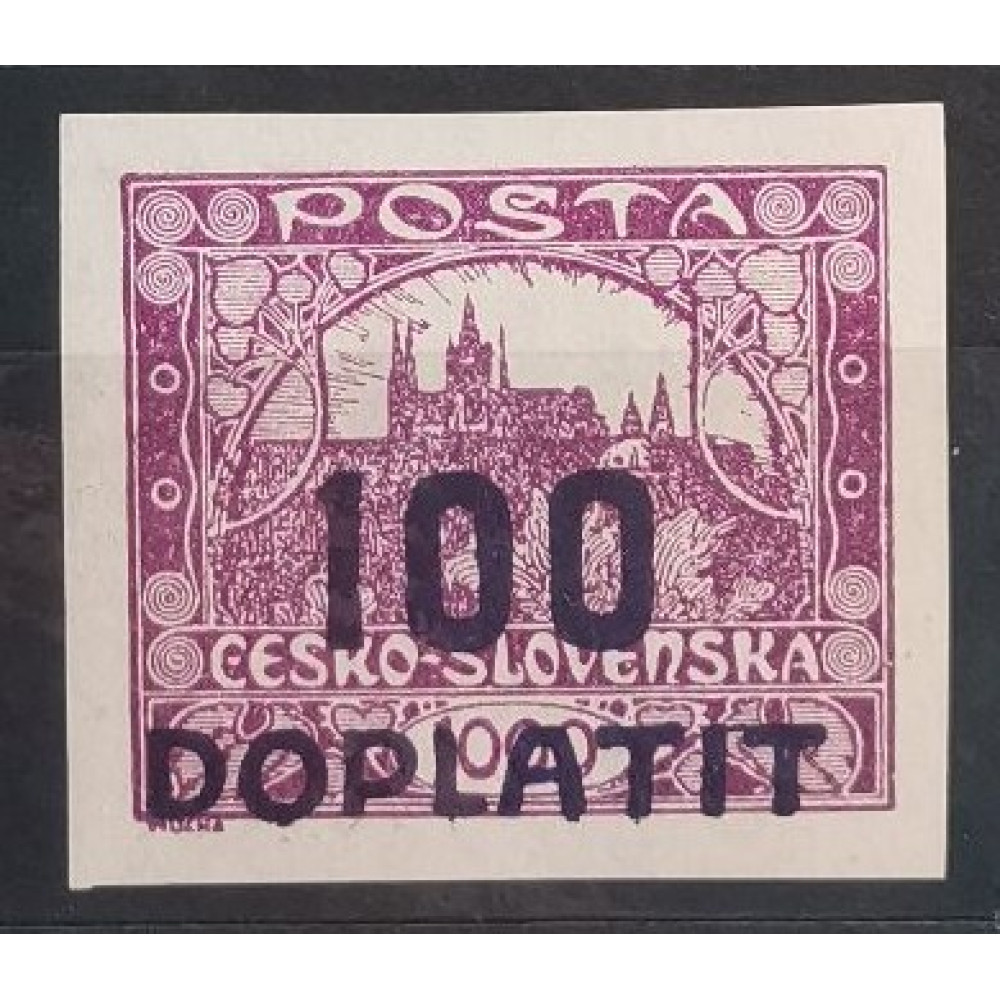 Briefmarke Tschechoslowakie, 100/1000h, Mi.40, MH* 