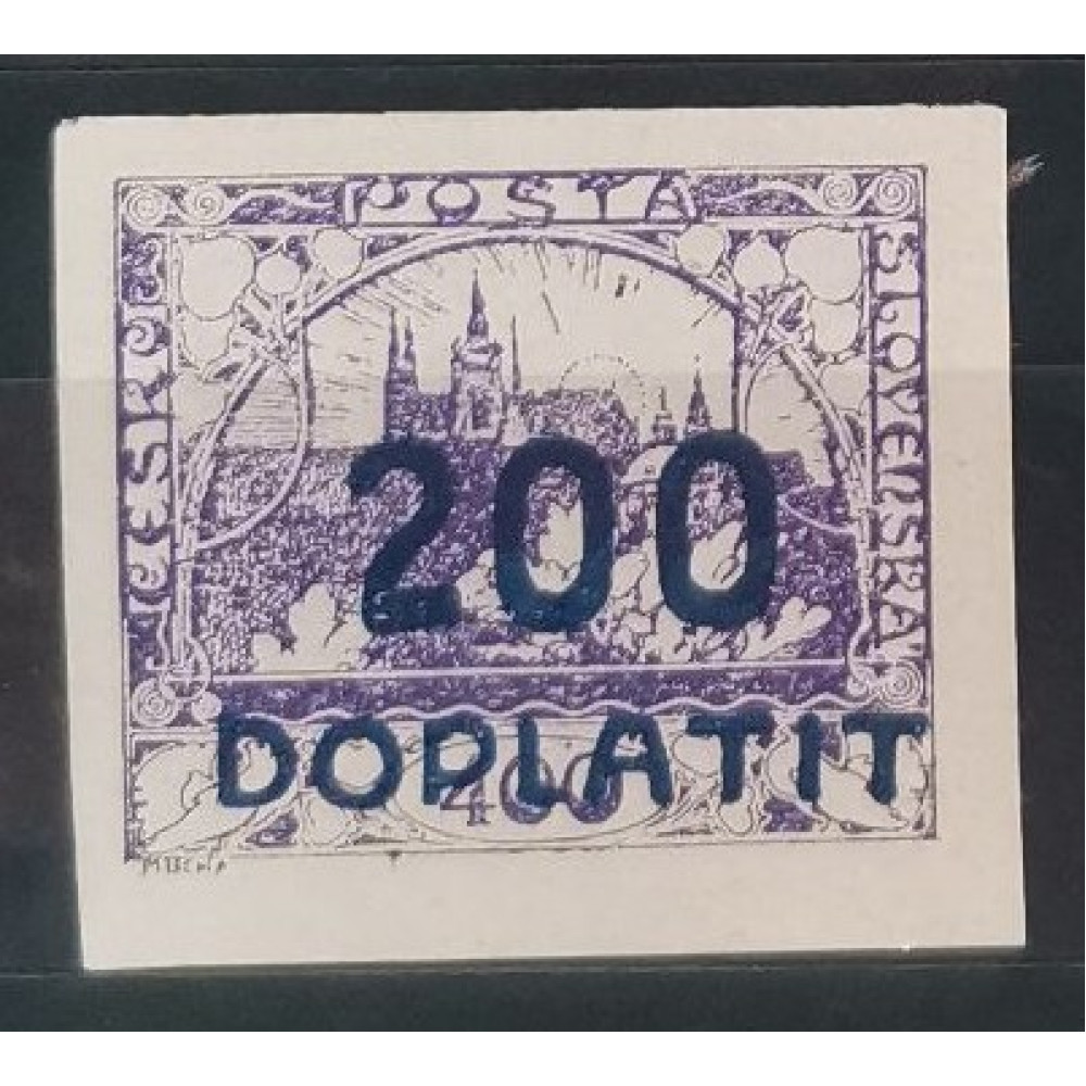 Selo Tchecoslováquia, 200/400h, Mi.19, MNH** 