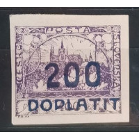 Stamp Czechoslovakia, 200/400h, Mi.19, MH* 