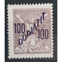 Známka ČSR, 100/25h, Pof.DL54 * 