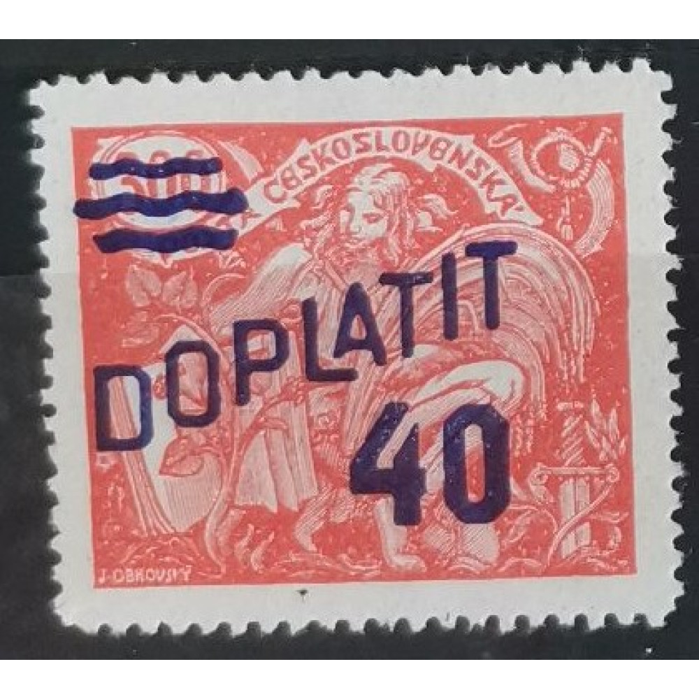 Briefmarke Tschechoslowakie, 40/300h, Mi.43, MH* 