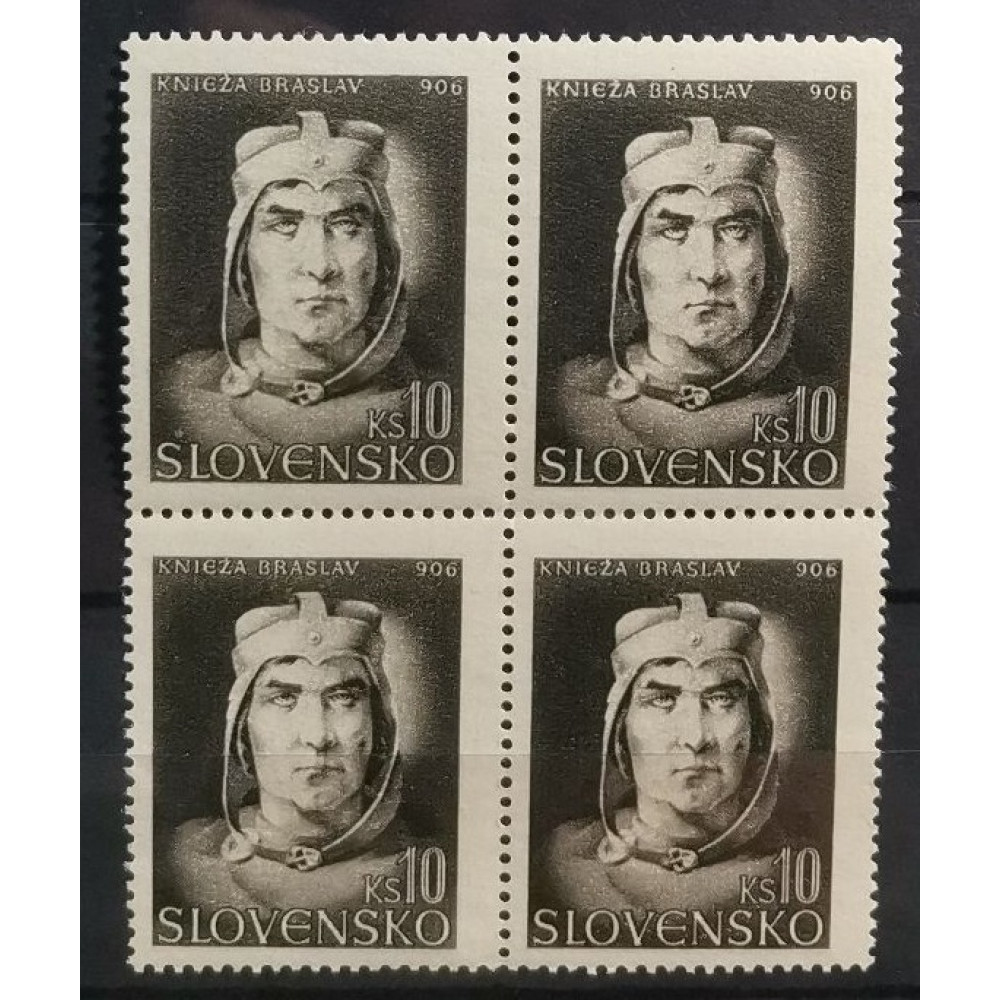 Bloque de cuatro Estado Eslovaco, 10 Ks, Mi.141, MNH** 