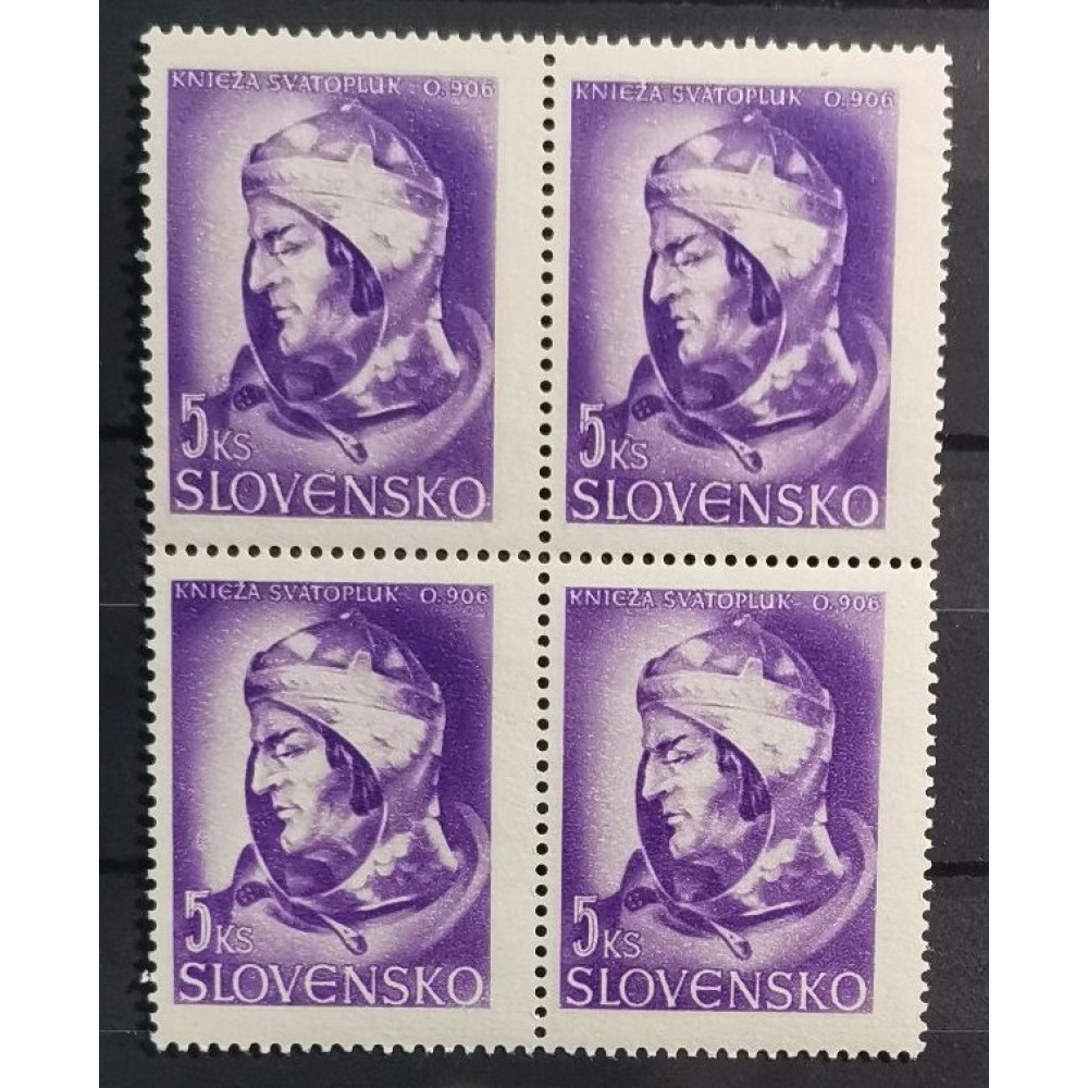 Čtyřblok Slovenský štát, 5 Ks, Pof.104** 