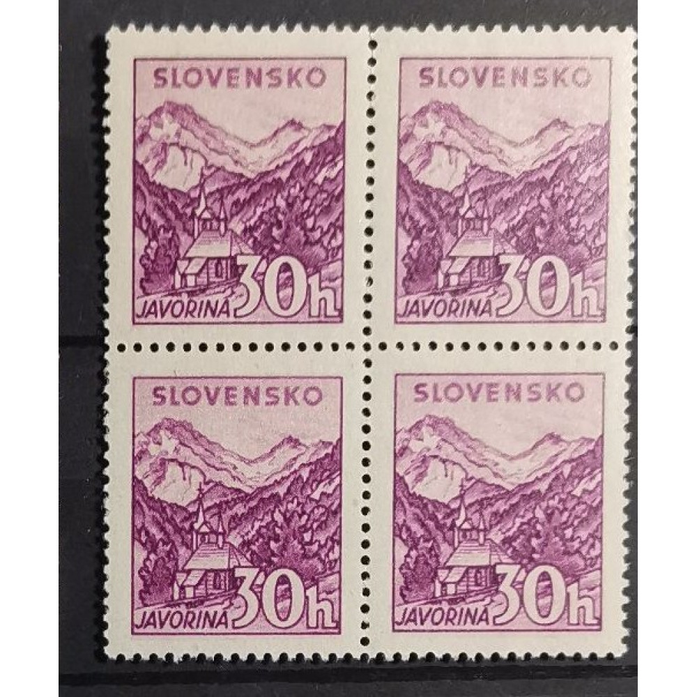 Quadra Estado Eslovaco, 30H, Mi.145, MNH** 