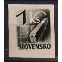 Stamp Slovak state, 1 Ks, Mi.119, MNH** 