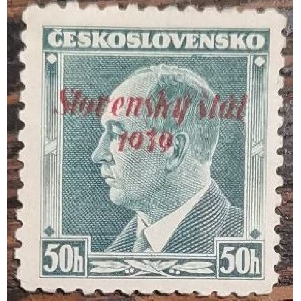 Sello Estado Eslovaco, 50H, Mi.8, MNH** 