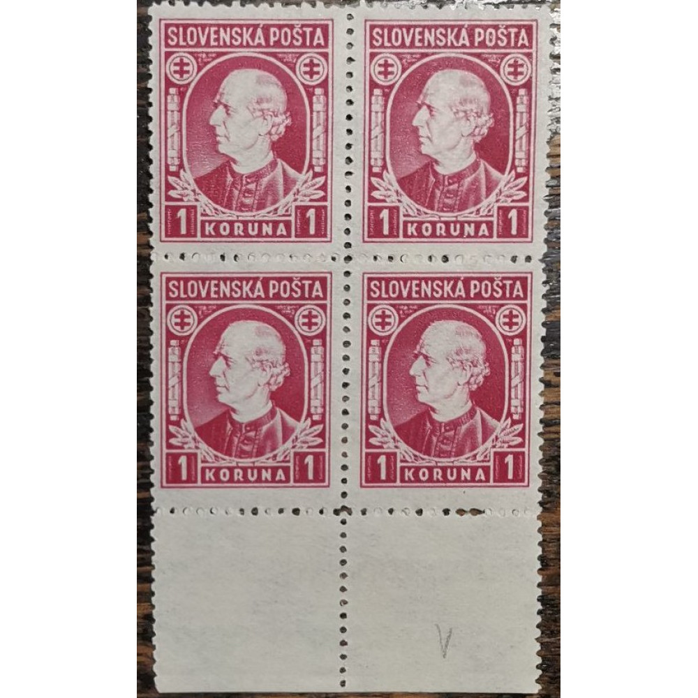 Bloque de cuatro Estado Eslovaco, Mi.30YA, MNH** 