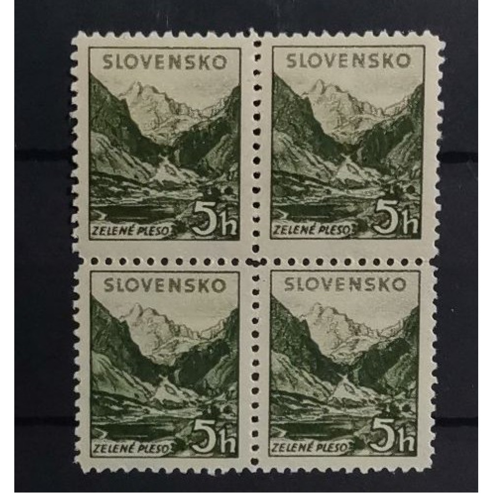 Quadra Estado Eslovaco, 5H, Mi.71YA, MNH** 