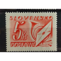 Briefmarke Slowakischer Staat, 5 Ks, Mi.DL26, MNH** 