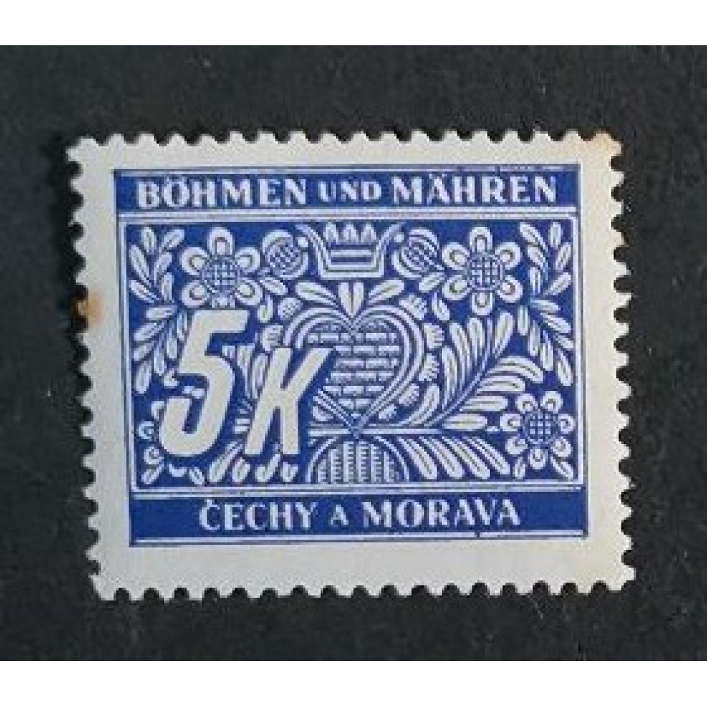 Briefmarke Böhmen und Mähren Protektorat, 5K, Mi.12 Port.** 