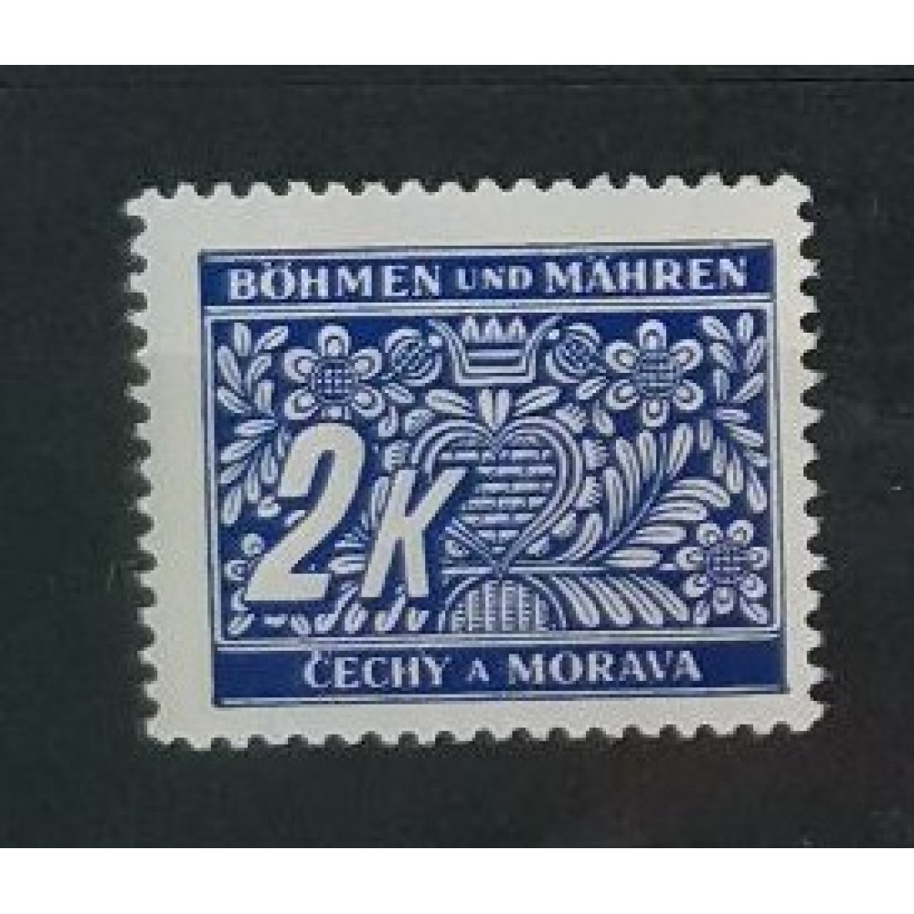 Briefmarke Böhmen und Mähren Protektorat, 2K, Mi.11 Port.** 