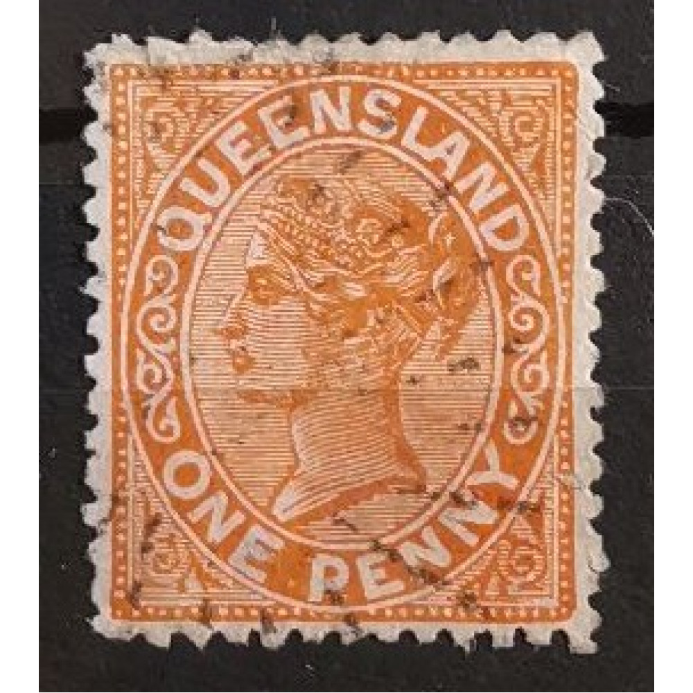 Briefmarke Queensland, 1d, Sg.187# , zoubkování: 12 1/2:13