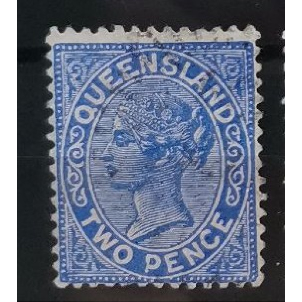 Selo Queensland, 2d, Sg.188, usado# 