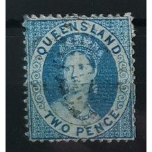 Známka Queensland, 2d, Sg.45# , zoubkování: 13