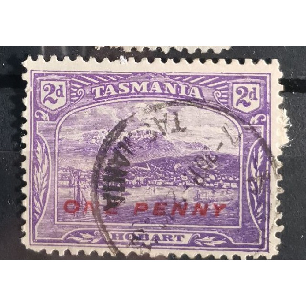 Sello Tasmania, 1d / 2d, Sg.260a, usado# , zoubkování: 11