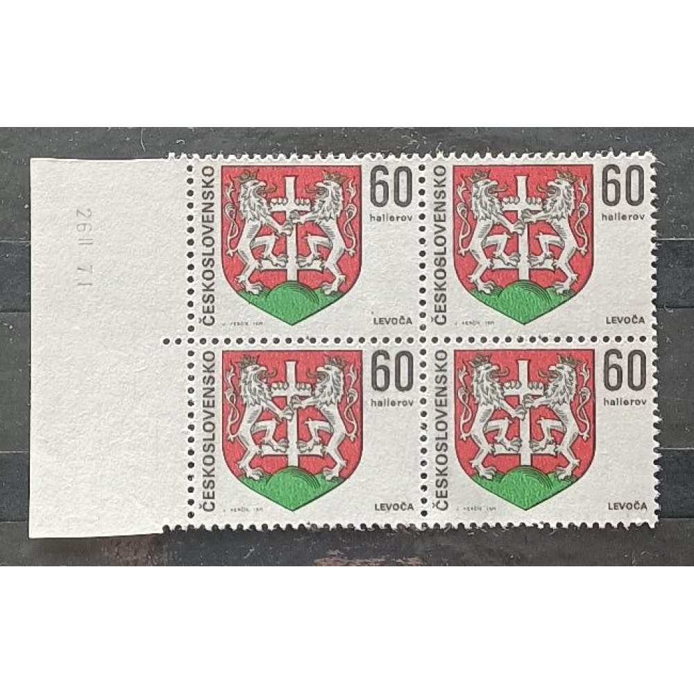 Viererblock Tschechoslowakie, 60h, Mi.1995** 