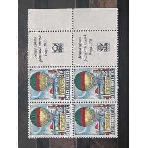 Block of four Czechoslovakia, 1.60Kc, Mi.2398, MNH** 