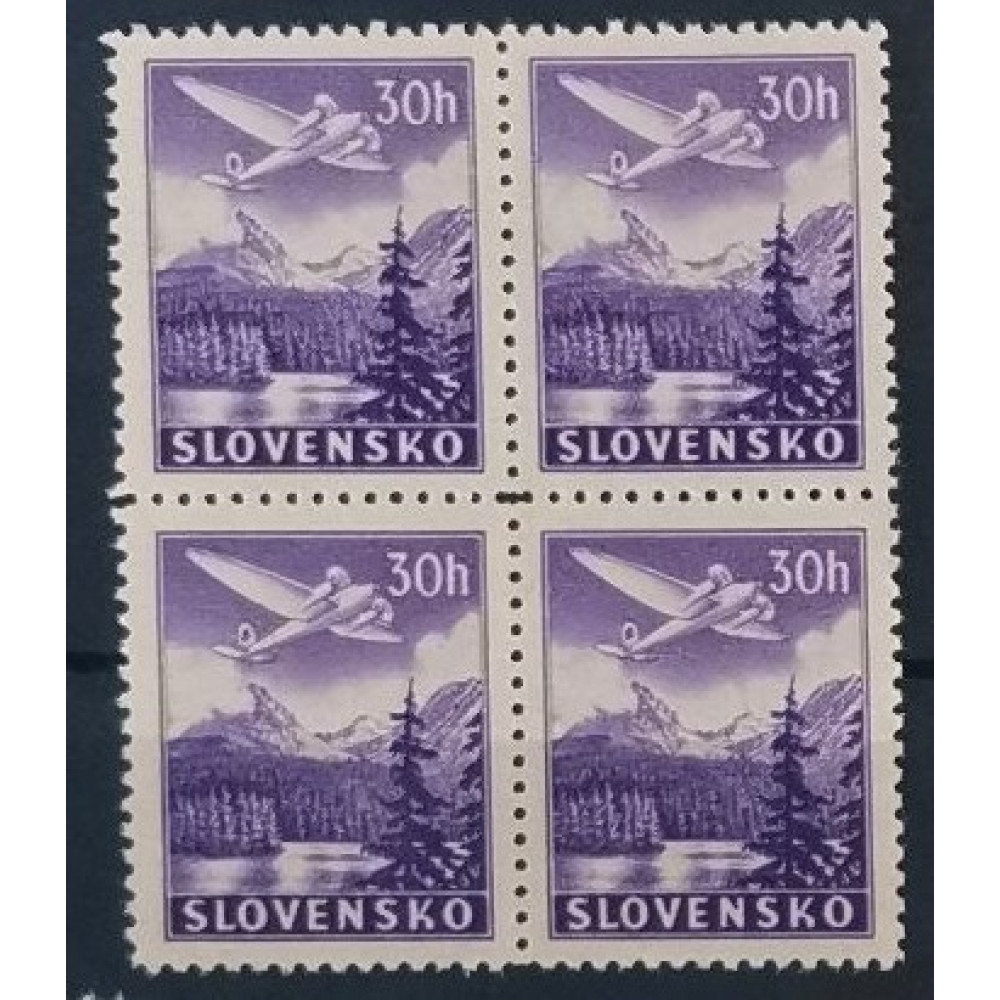 Bloque de cuatro Postage due, service and airpost stamps, Mi.L1, MNH** 